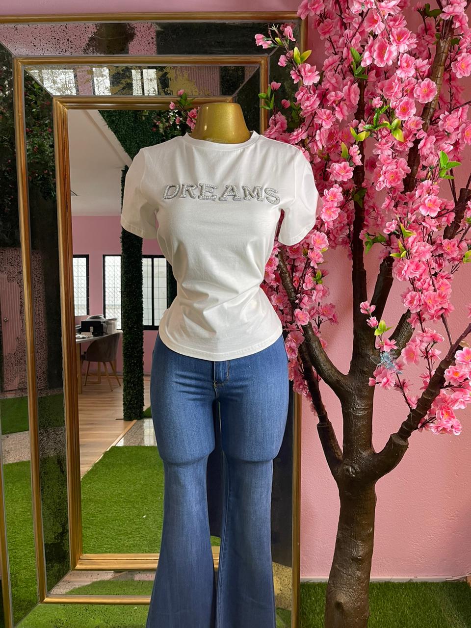PLAYERA TEE FASHION DREAMS BRILLOS
