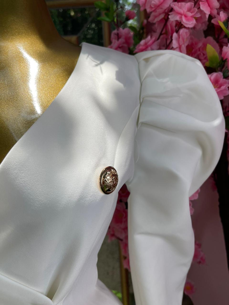 VESTIDO CRUZADO BLANCO
