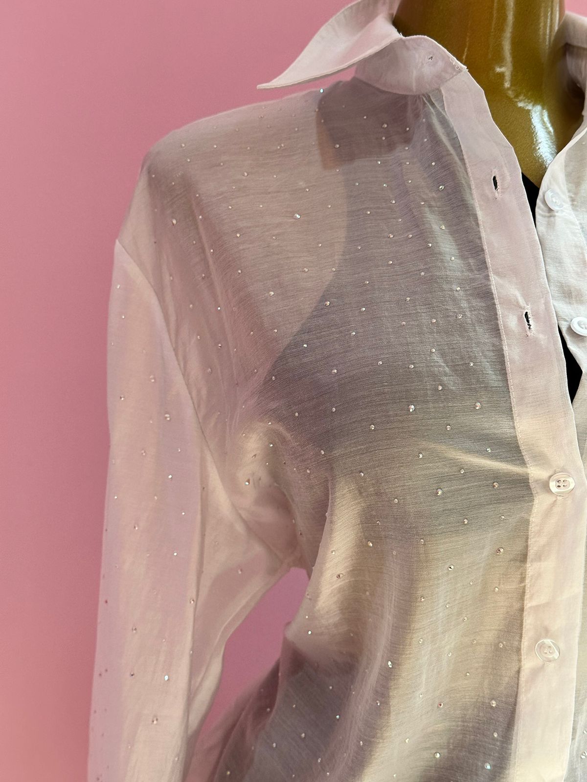 CAMISA BLANCA CON BRILLOS