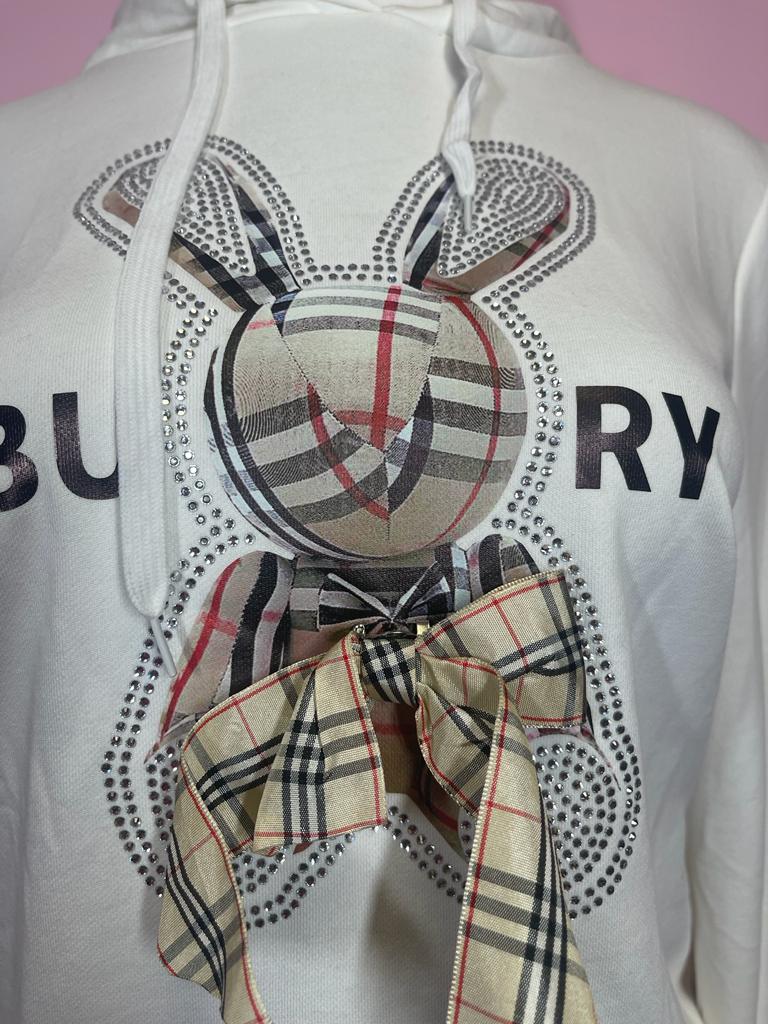 SUDADERA BLU BERRY CONEJO BLANCO