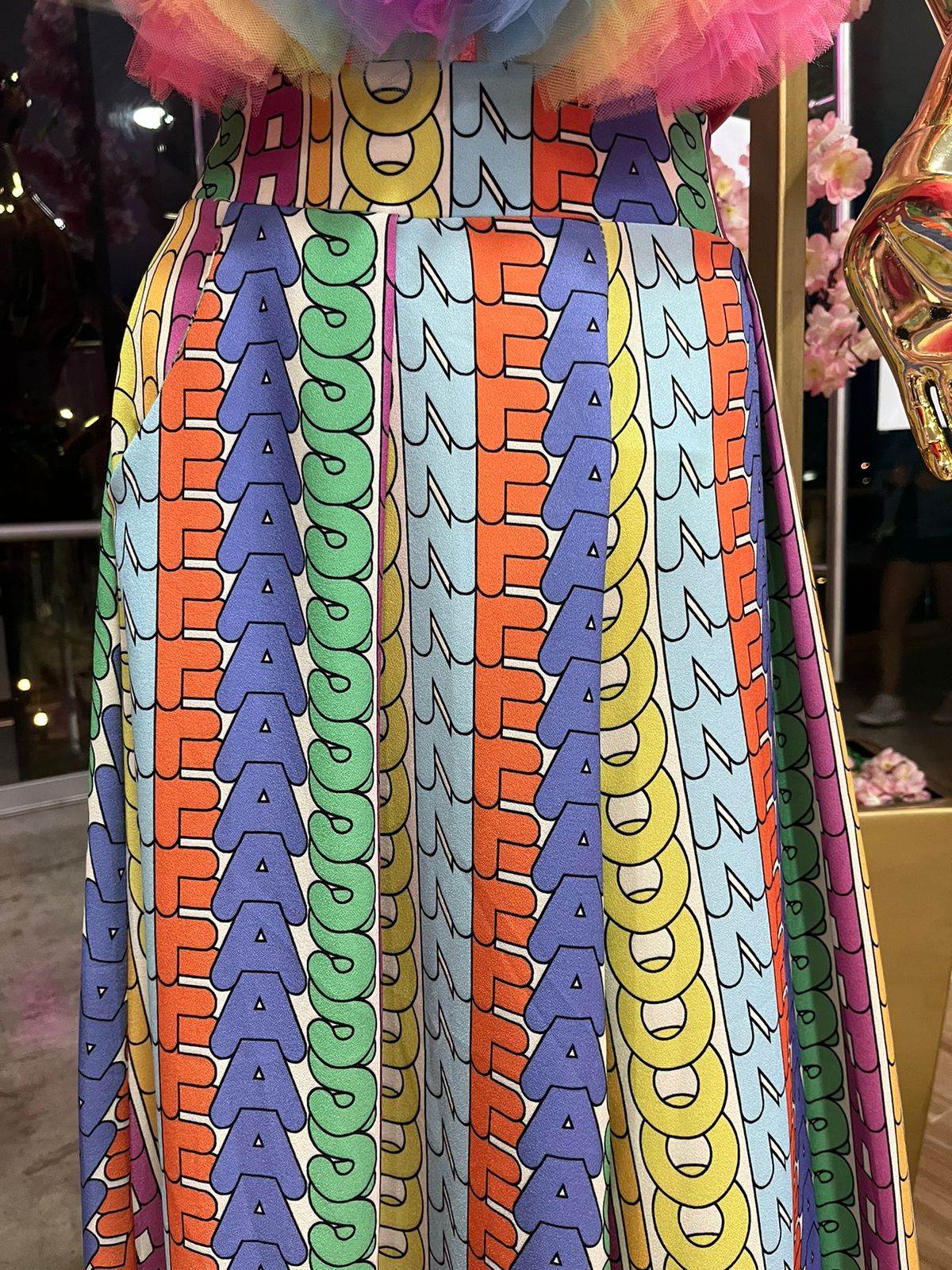 PANTALON PALAZZO LETRAS MULTICOLOR