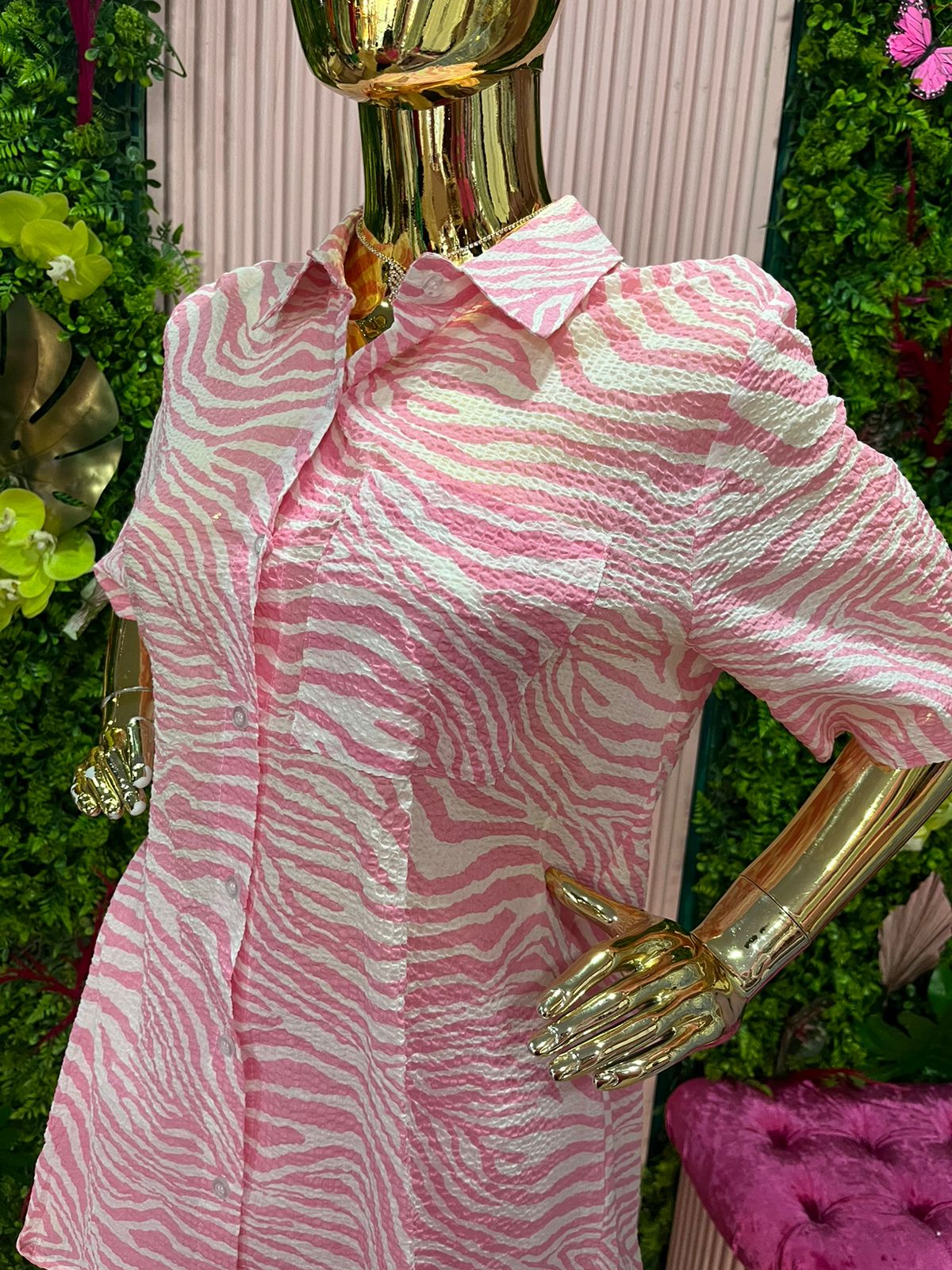 SET PLAYA PALAZZO/BLUSA CEBRA ROSA