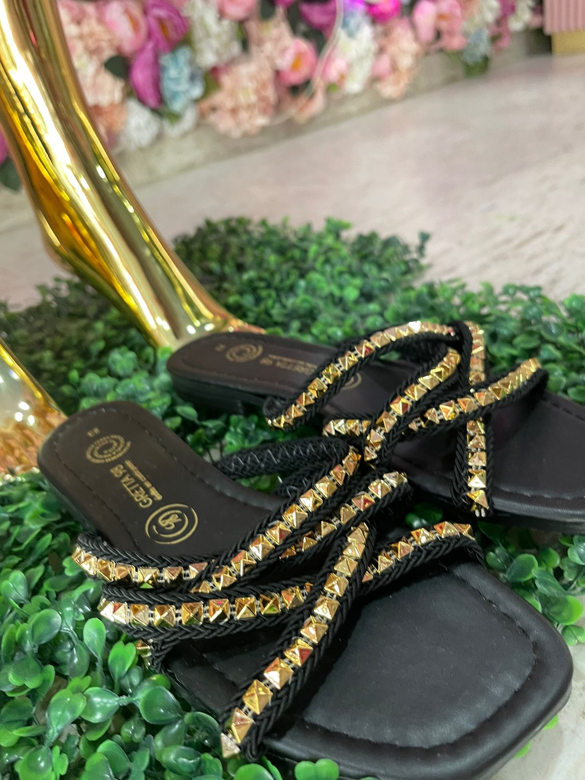 SANDALIAS BROQUELES BLACK GOL