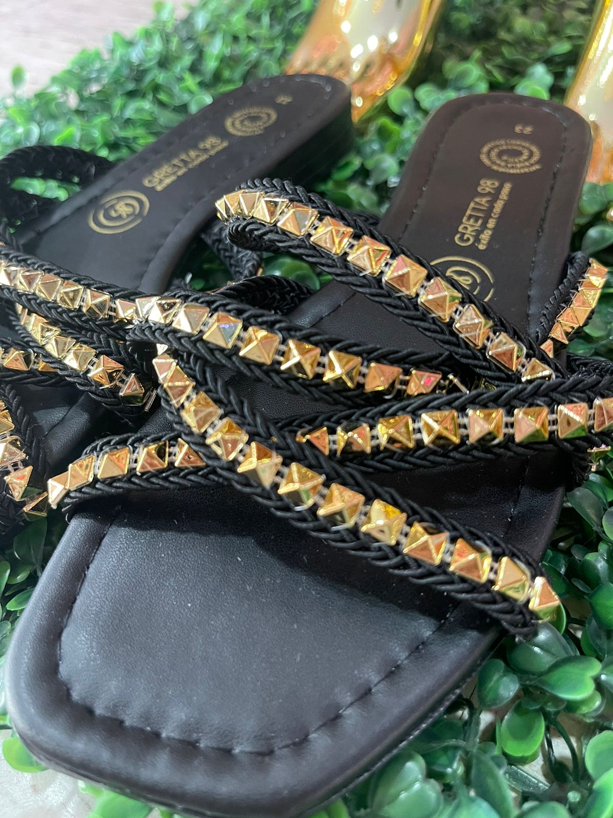 SANDALIAS BROQUELES BLACK GOL