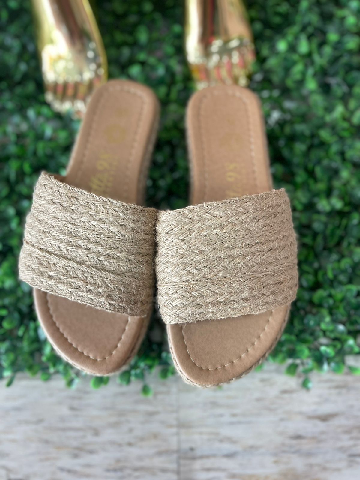 SANDALIAS TEJIDAS NUDE