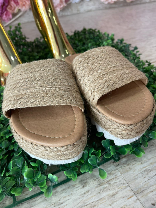 SANDALIAS TEJIDAS NUDE