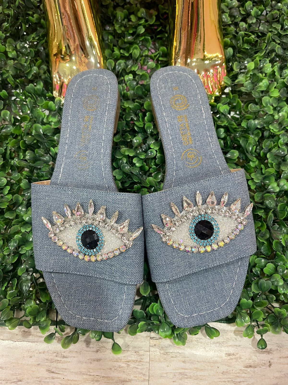 SANDALIAS OJO TURCO MEZCLILLA