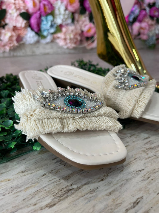 SANDALIAS OJO TURCO WHITE