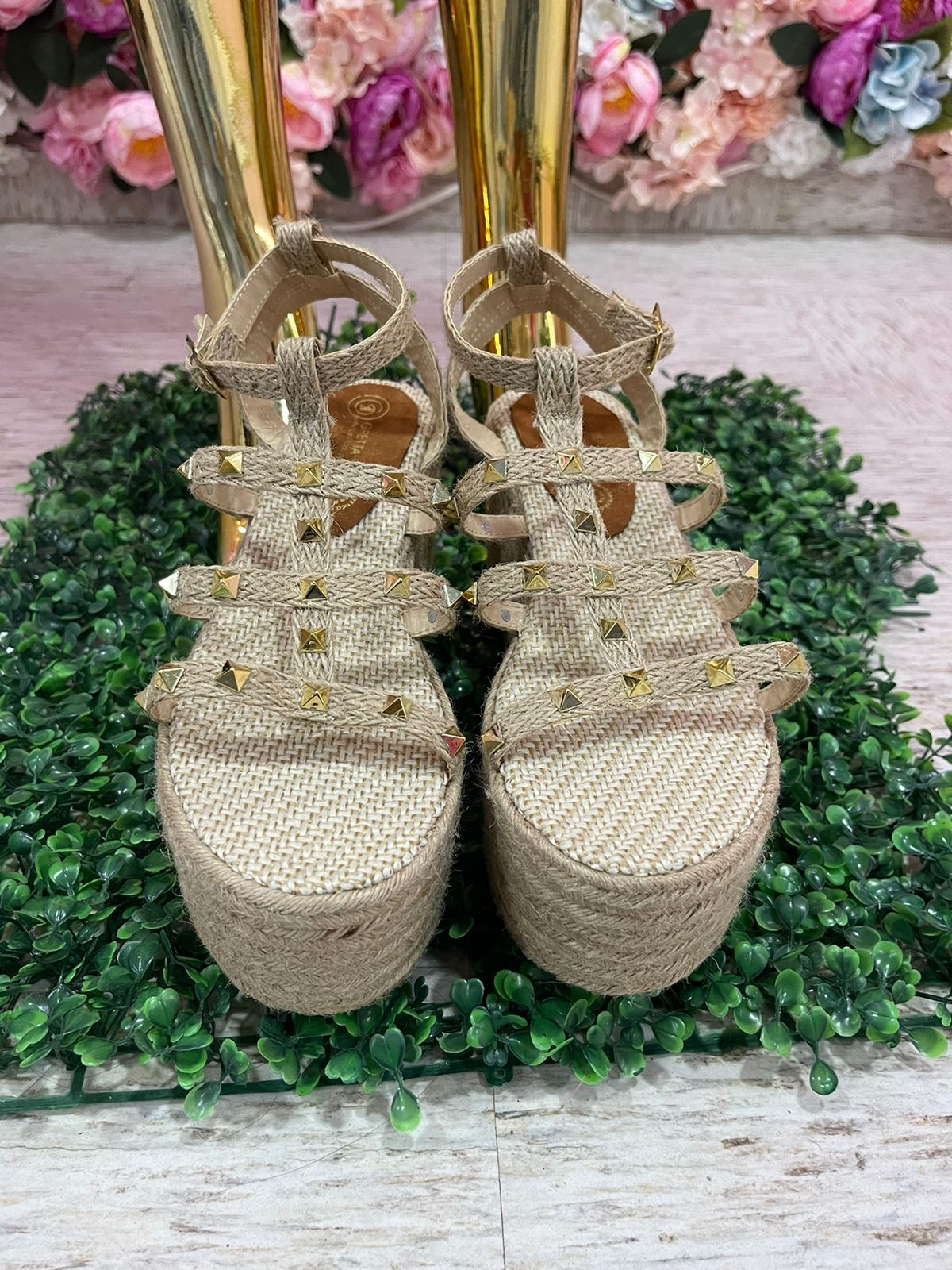 SANDALIAS PLATADORMA BROQUEL GOL