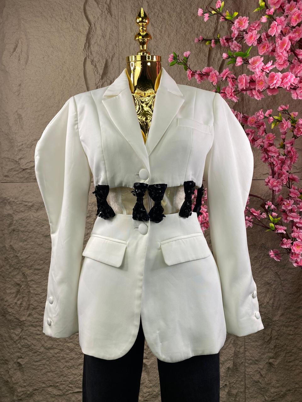 BLAZER MOÑOS MARFIL