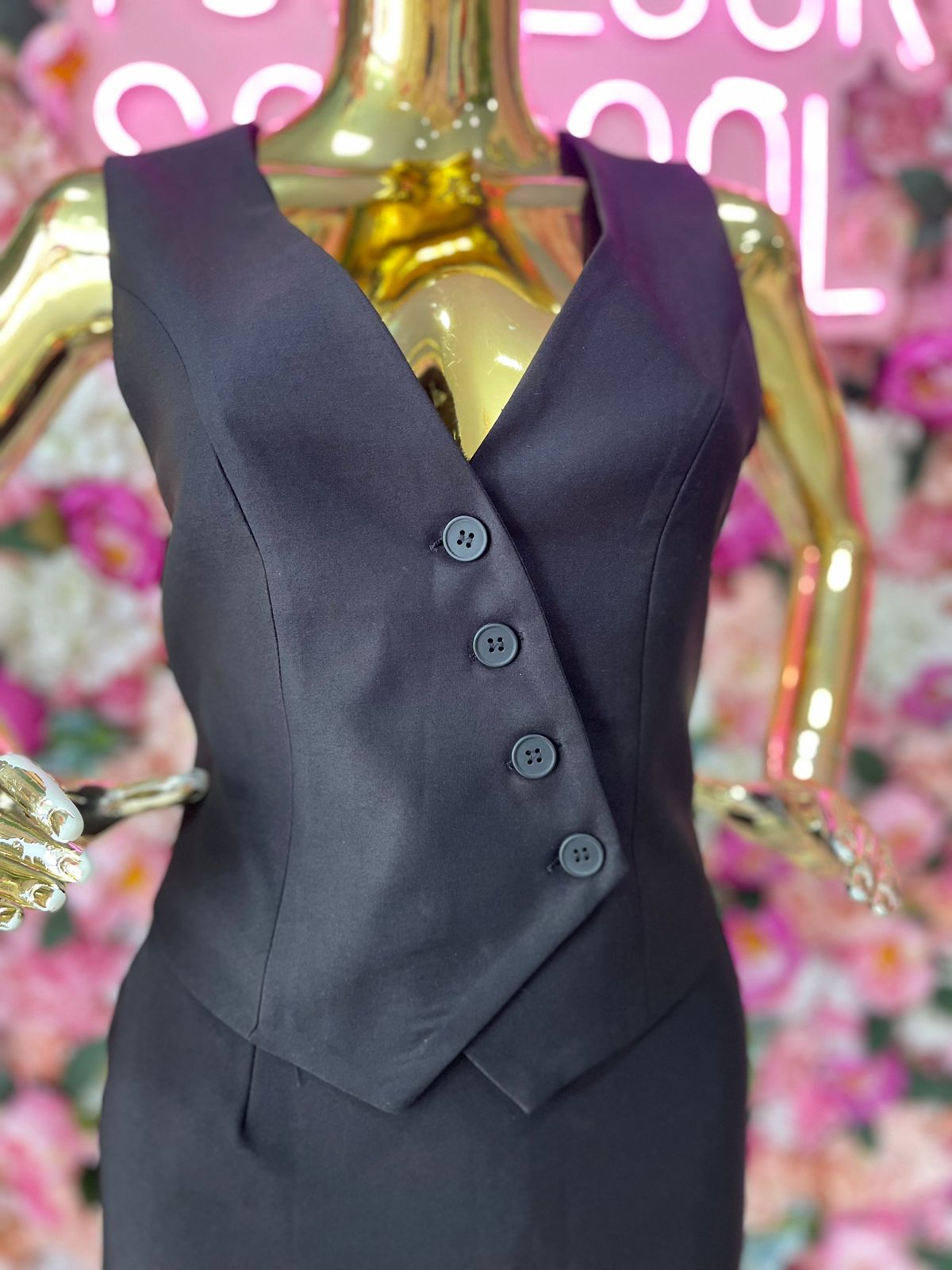 CONJUNTO CHALECO NEGRO