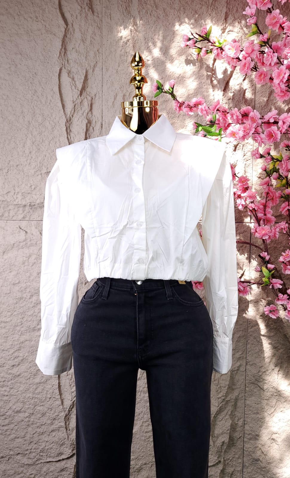 CAMISA MANGA 3/4 BLANCA