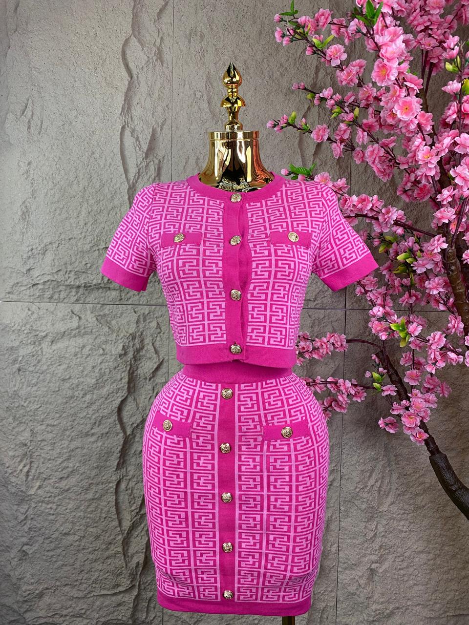 SET DE FALDA/TOP Y SACO MC ROSA