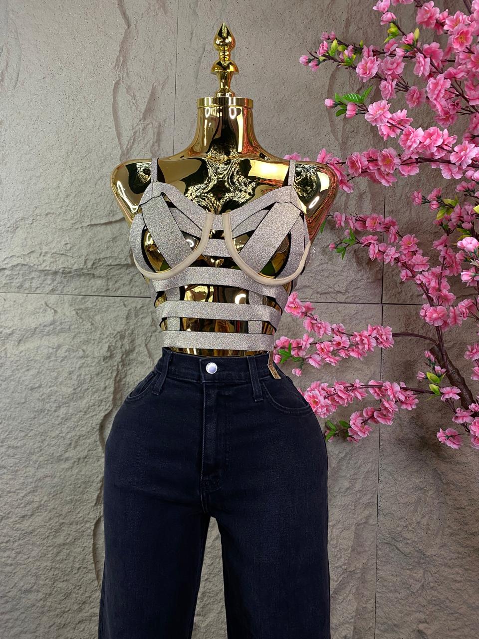 CROP TOP CINTAS ELASTICAS