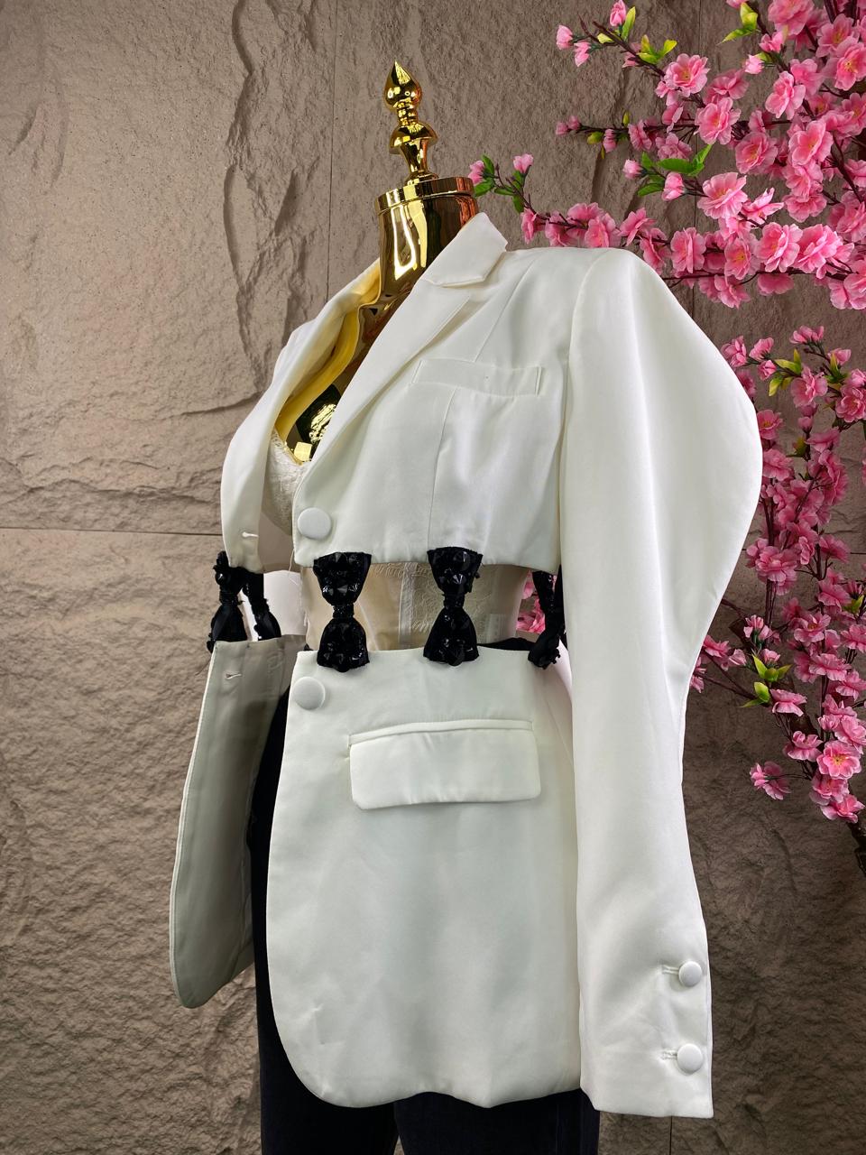 BLAZER MOÑOS MARFIL