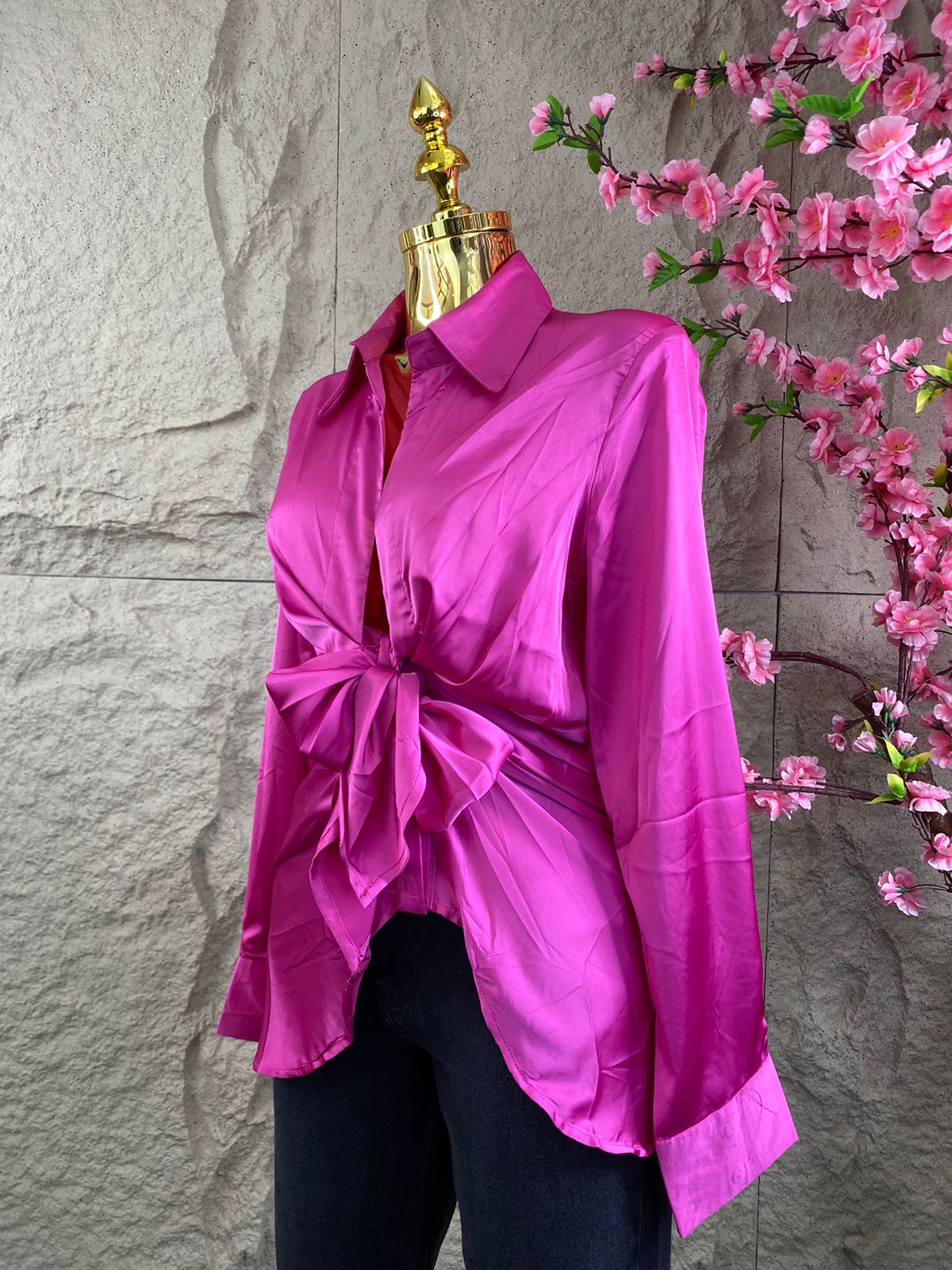 BLUSA ML DRAPEADA FIUSHA
