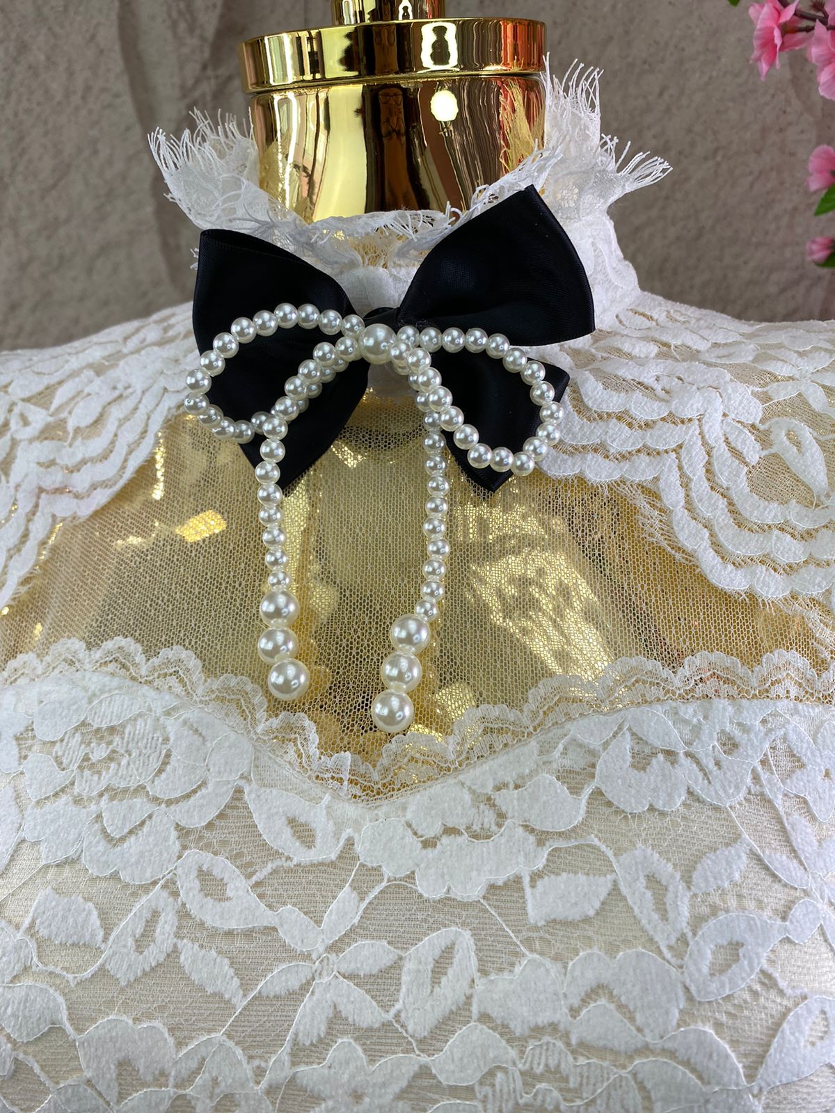 BLUSA ML ENCAJE BLANCO