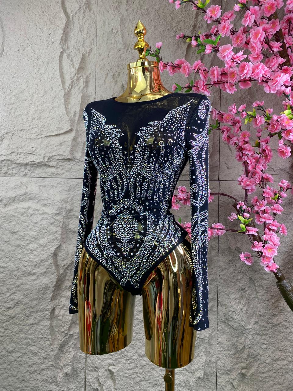 BODY ML EXTRA BRILLOS NEGRO