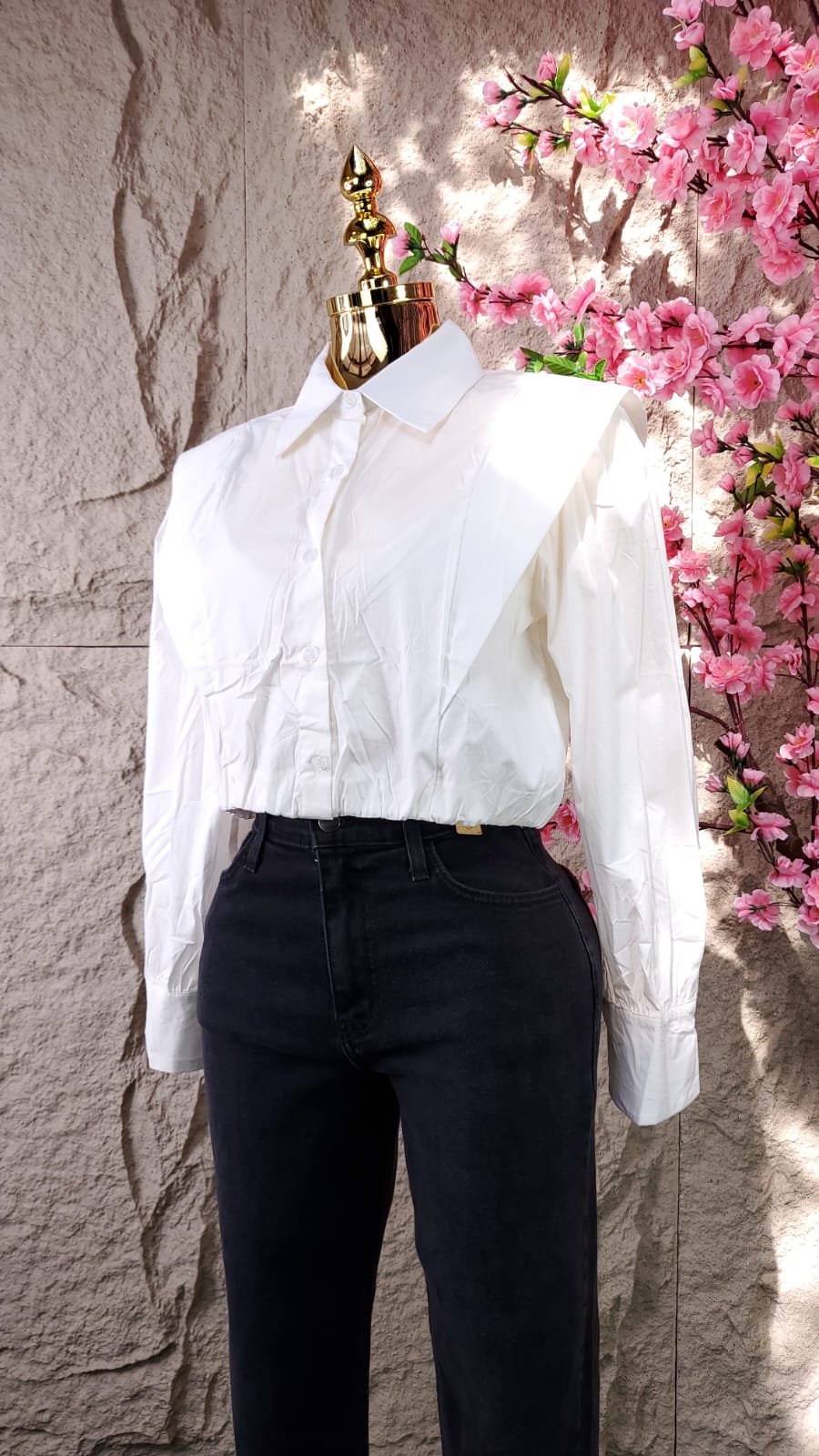CAMISA MANGA 3/4 BLANCA