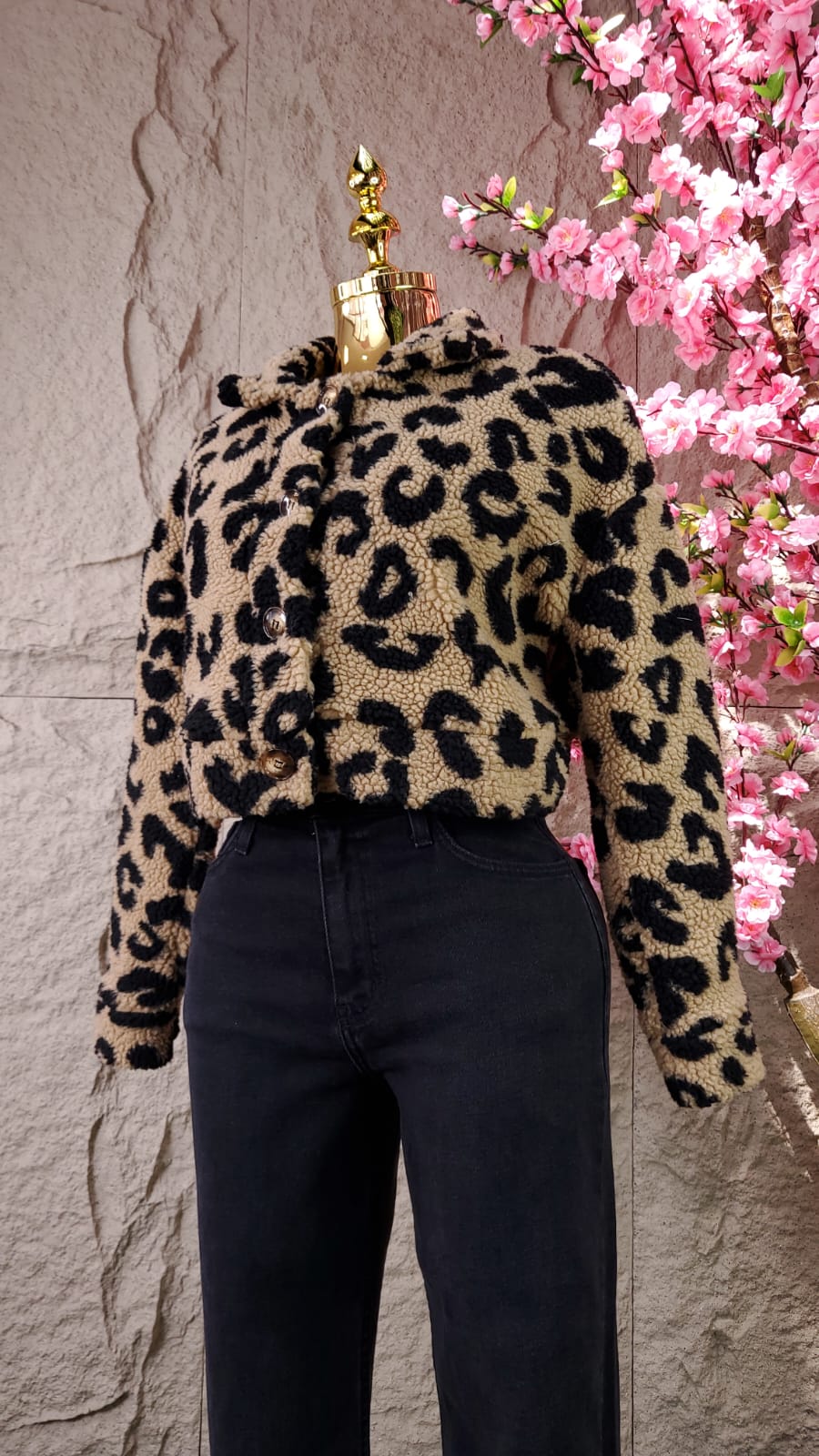 CHAMARRA CORTA PRINT LEOPARDO