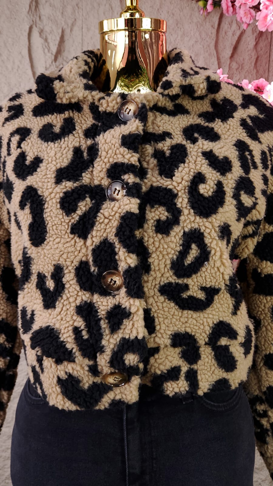 CHAMARRA CORTA PRINT LEOPARDO