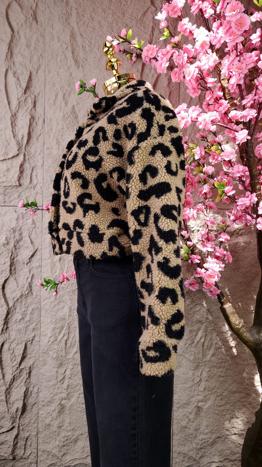 CHAMARRA CORTA PRINT LEOPARDO