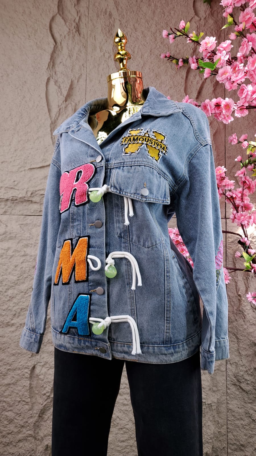 CHAMARRA MEZCLILLA ESTAMPADOS