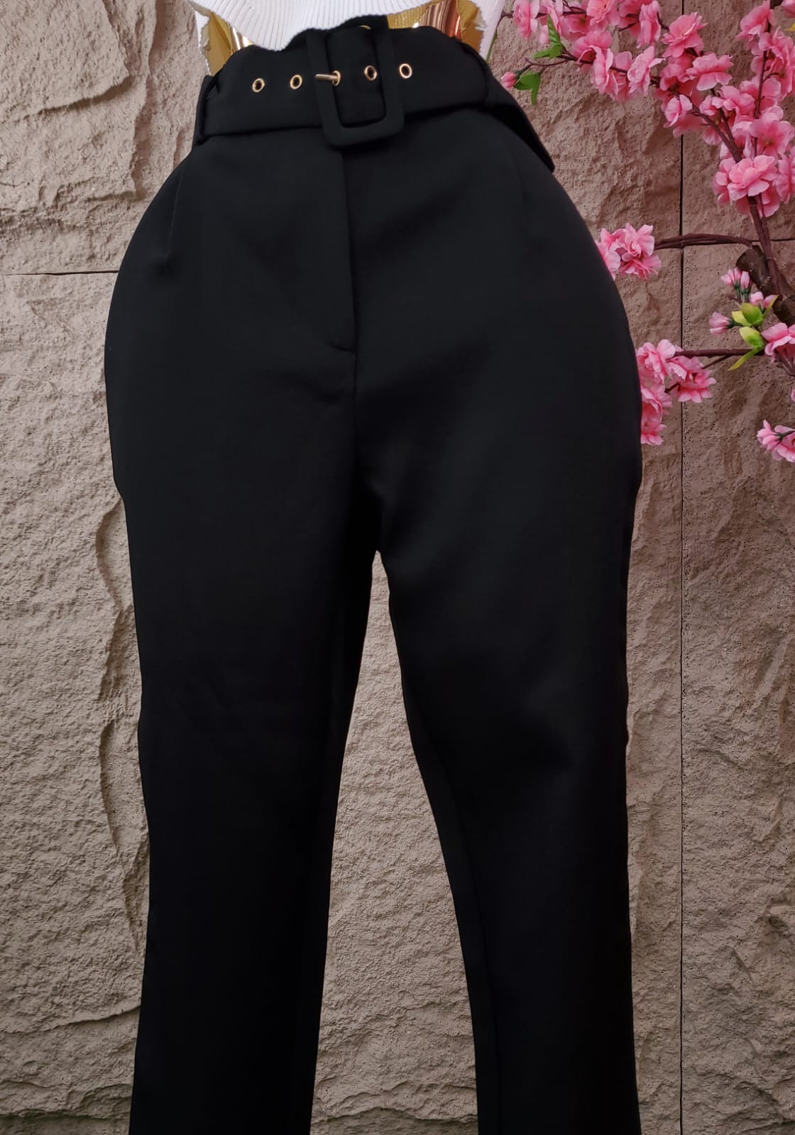 CONJUNTO PANT/SACO CON BRILLOS NEGRO