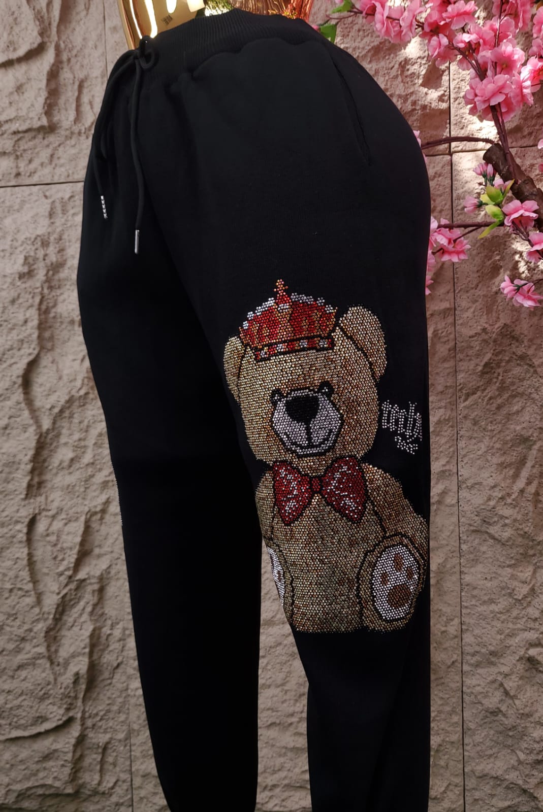 CONJUNTO PANS OSOS DE BRILLOS NEGROS