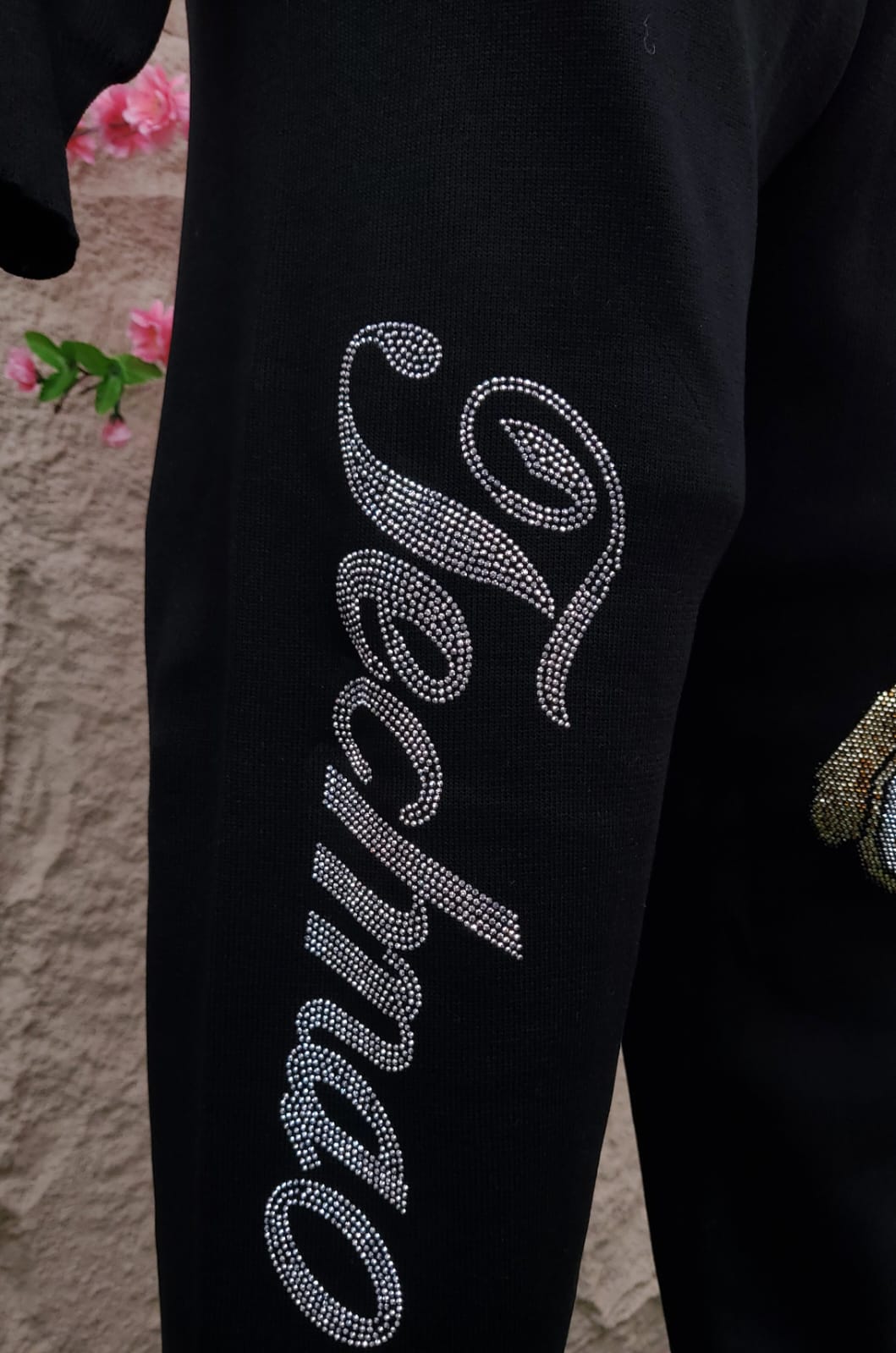 CONJUNTO PANS OSOS DE BRILLOS NEGROS