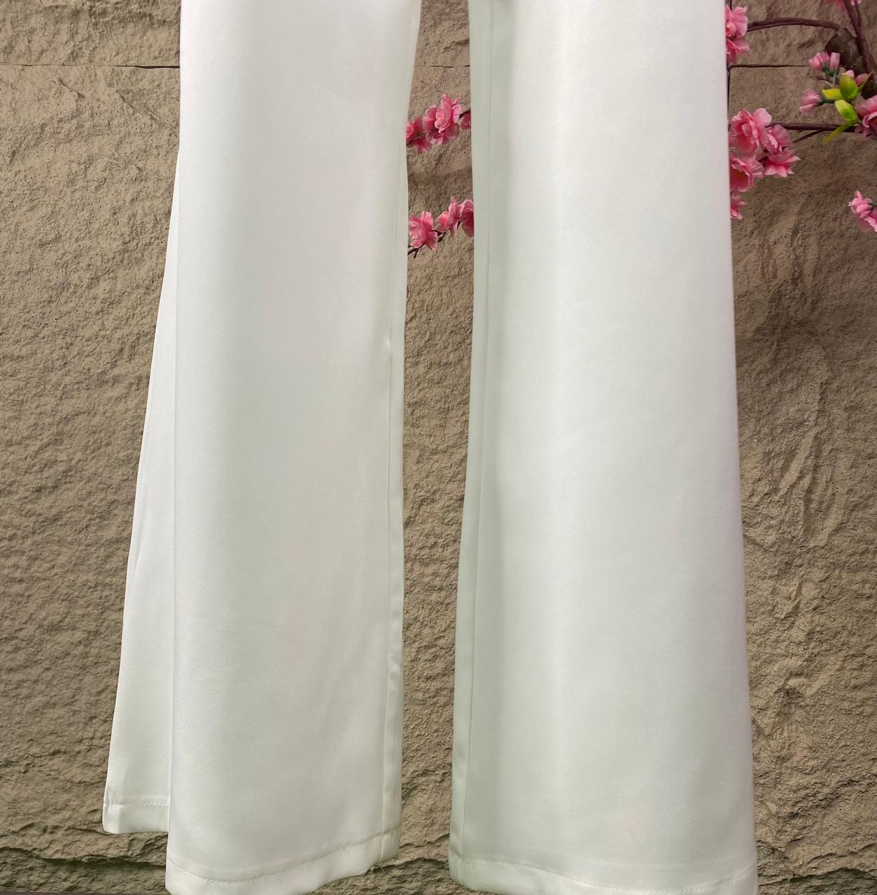 CONJUNTO PANT/SACO LENTEJUELA BLANCO