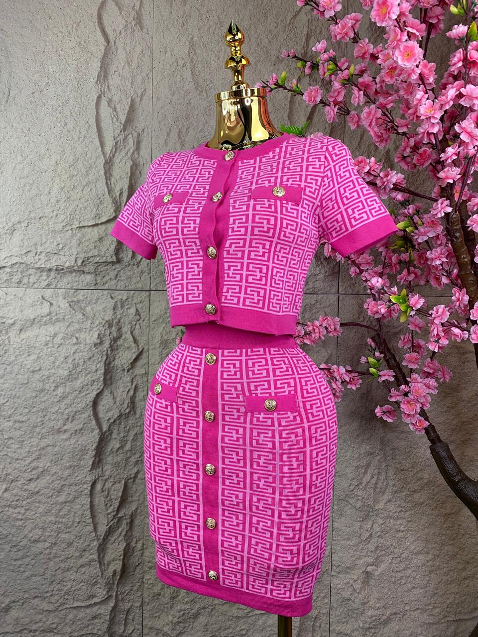 SET DE FALDA/TOP Y SACO MC ROSA
