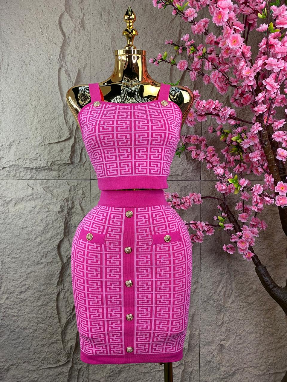 SET DE FALDA/TOP Y SACO MC ROSA