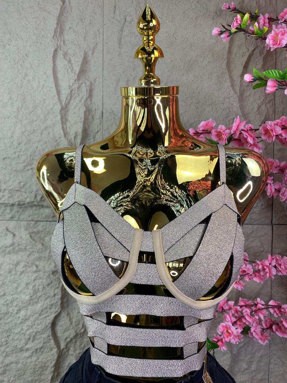 CROP TOP CINTAS ELASTICAS