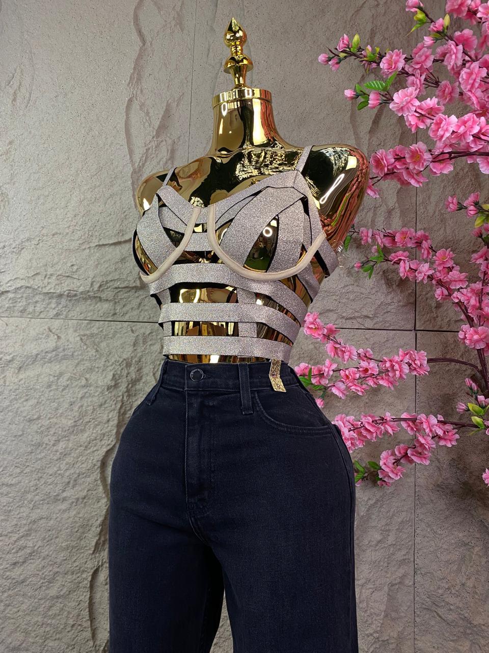 CROP TOP CINTAS ELASTICAS