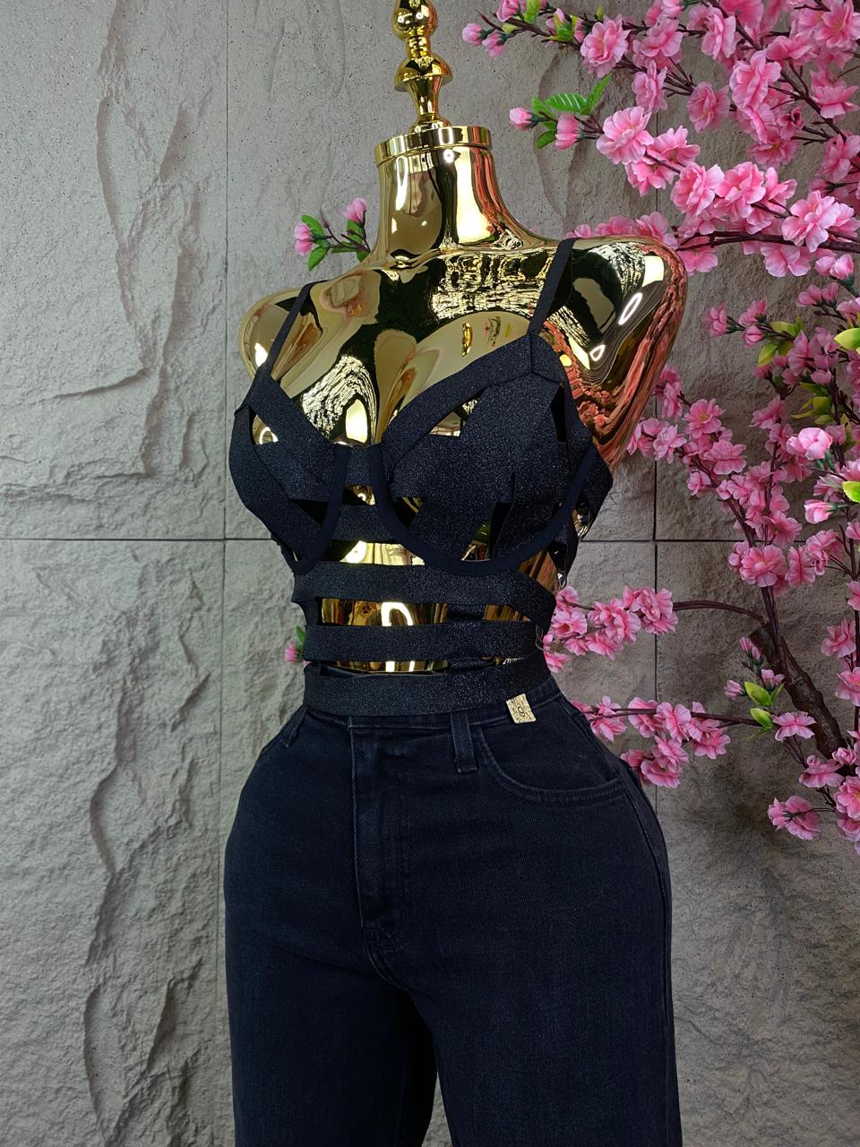 CROP TOP CINTAS ELASTICAS