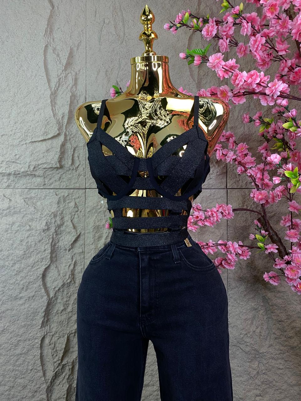 CROP TOP CINTAS ELASTICAS