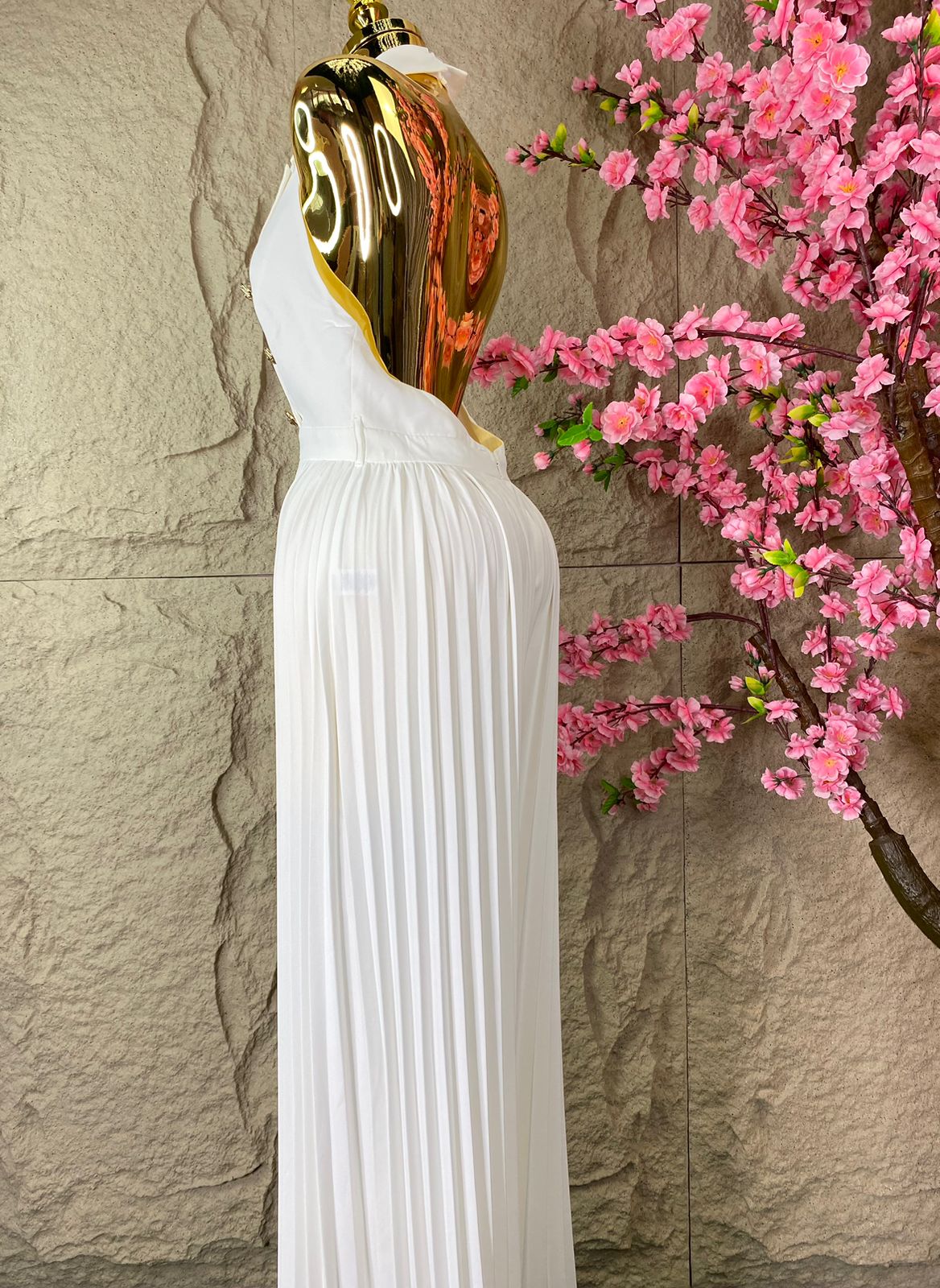 PALAZZO HOLTER TABLEADO BLANCO