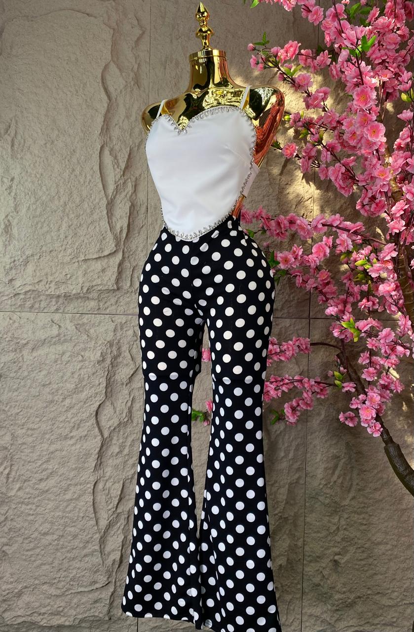 PANTALON CAMPANA LUNARES