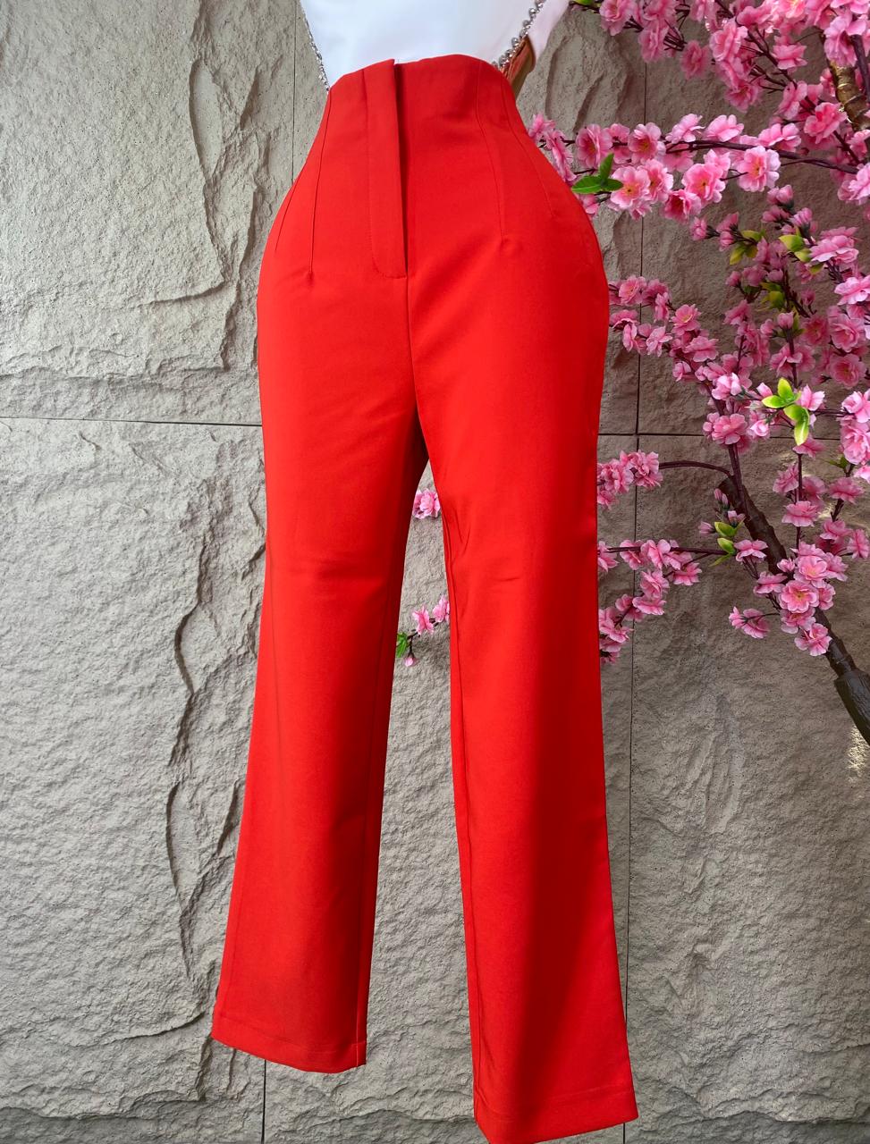 PANTALON DE VESTIR NARANJA