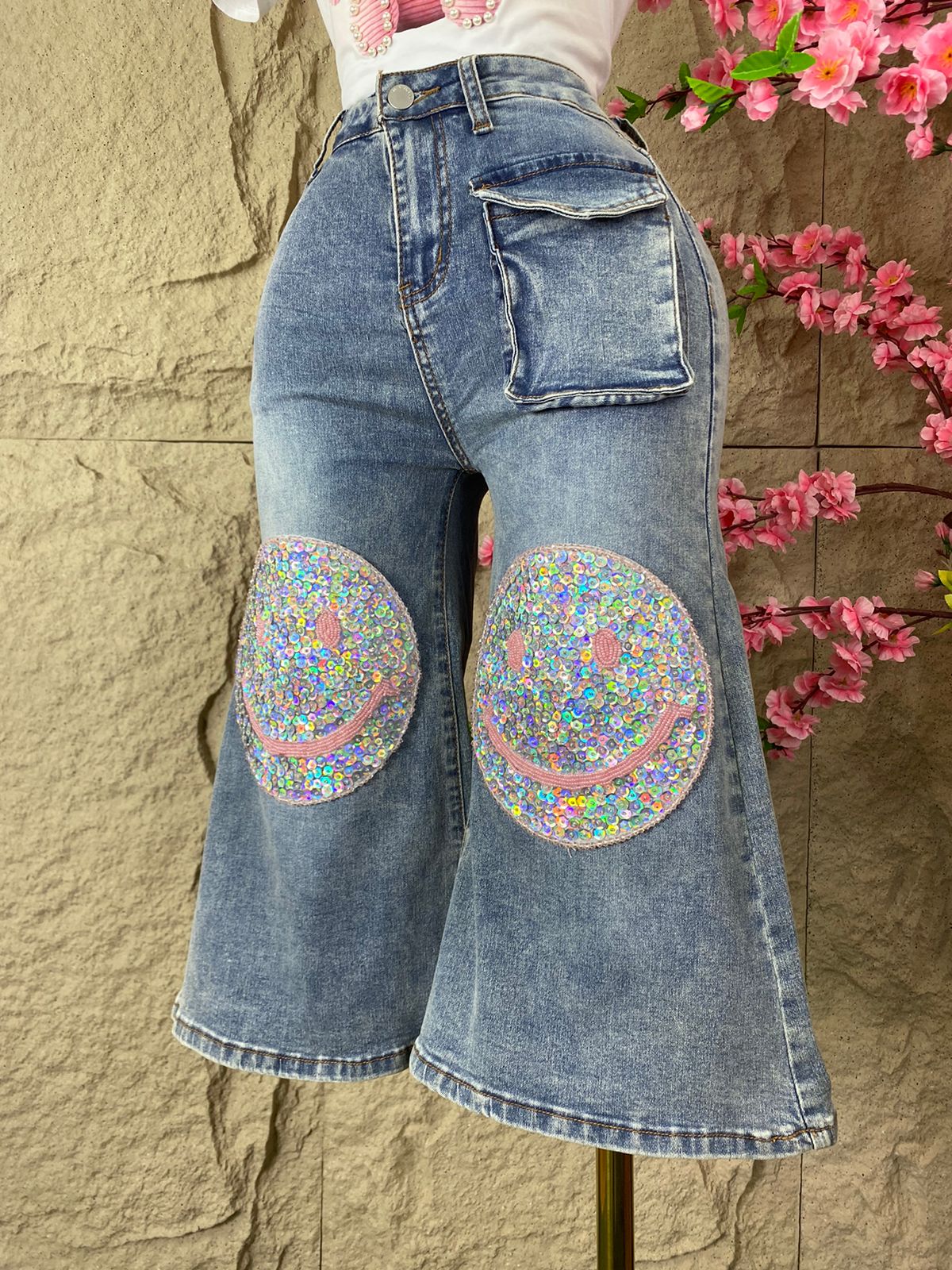 PANTALON PESCADOR CON APP EN CHAQUIRA MEZCLILLA