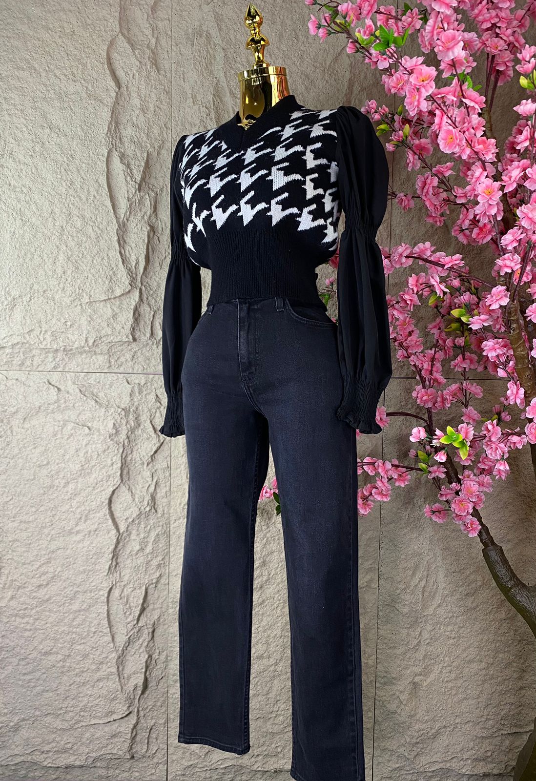 PANTALON RECTO MEZCLILLA NEGRO