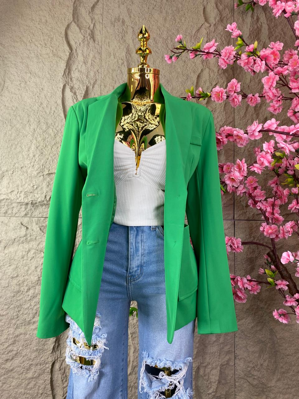 SACO LISO VERDE