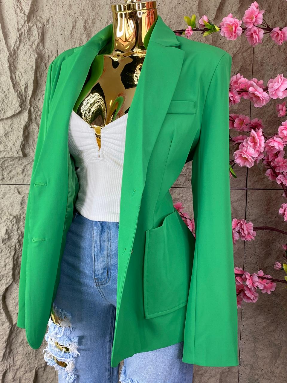 SACO LISO VERDE