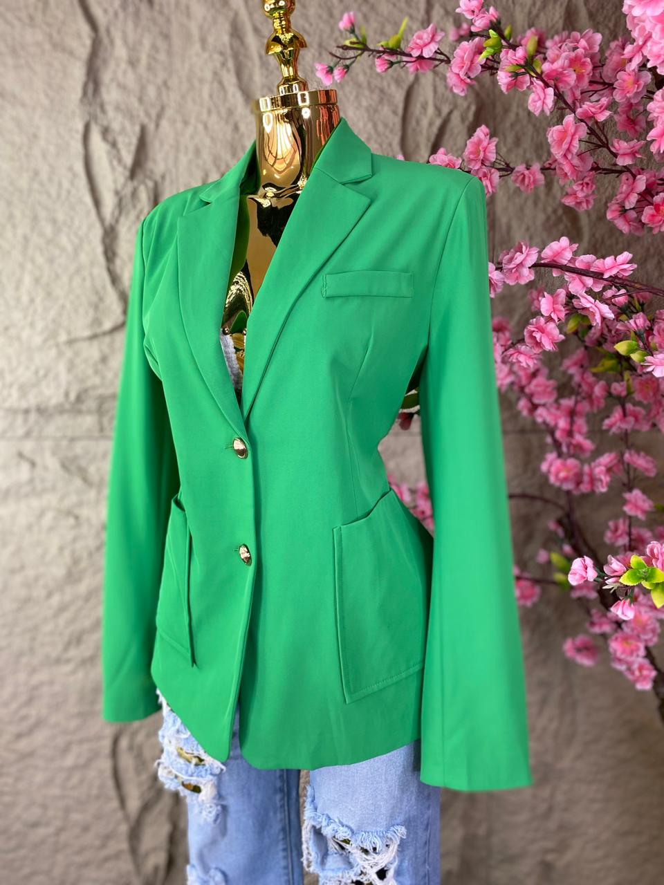 SACO LISO VERDE