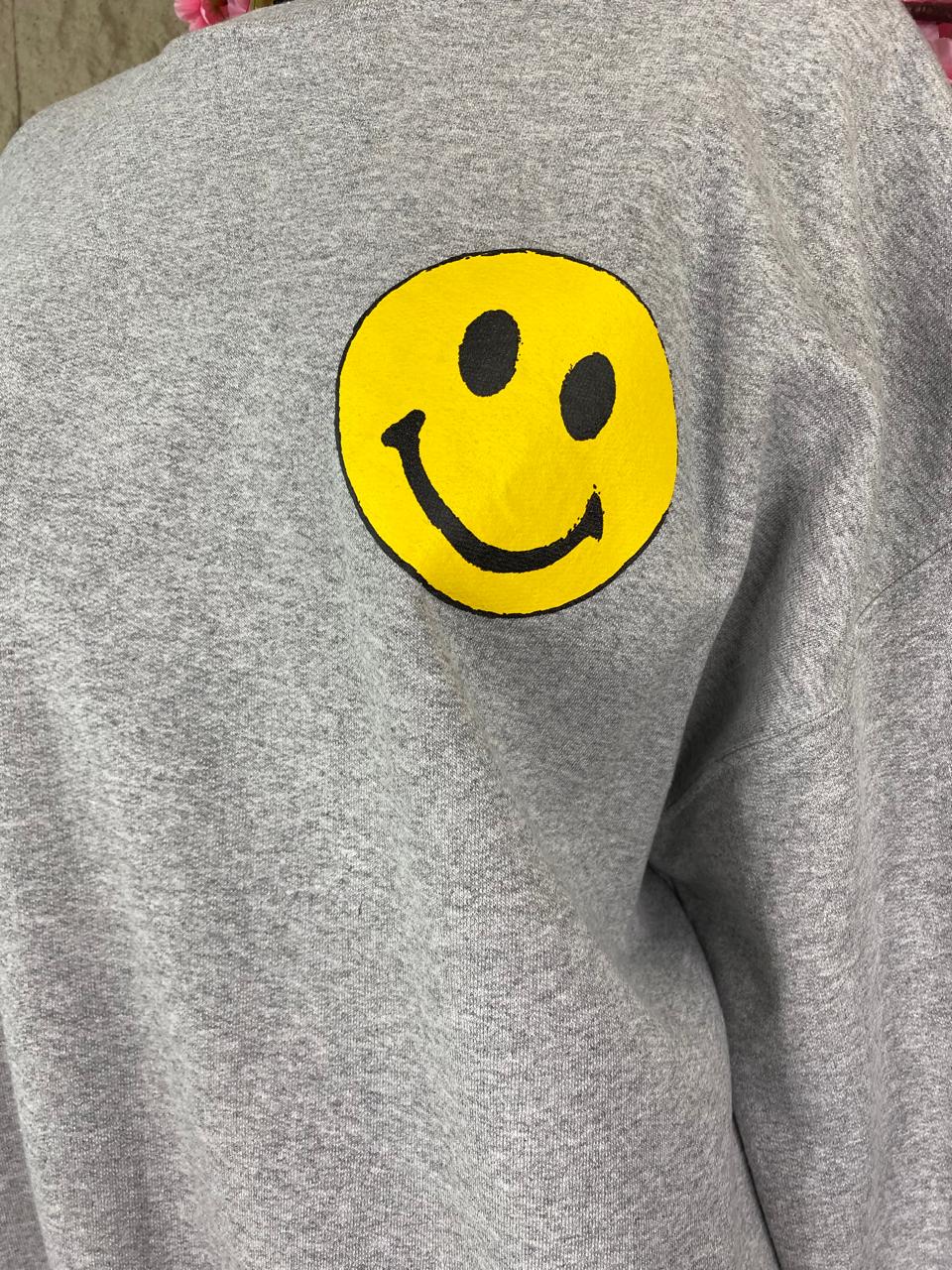 SUDADERA EMOJI GRIS