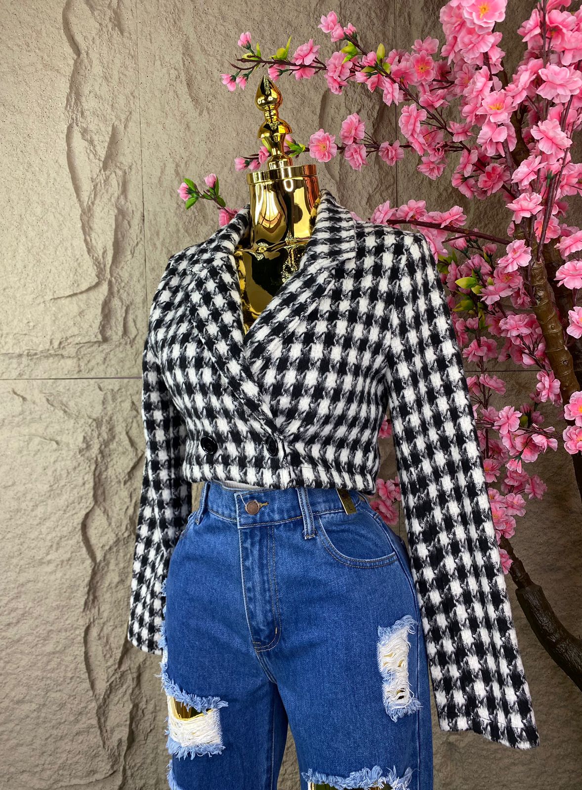 SWEATER TIPO SACO CORTO ZEBRA