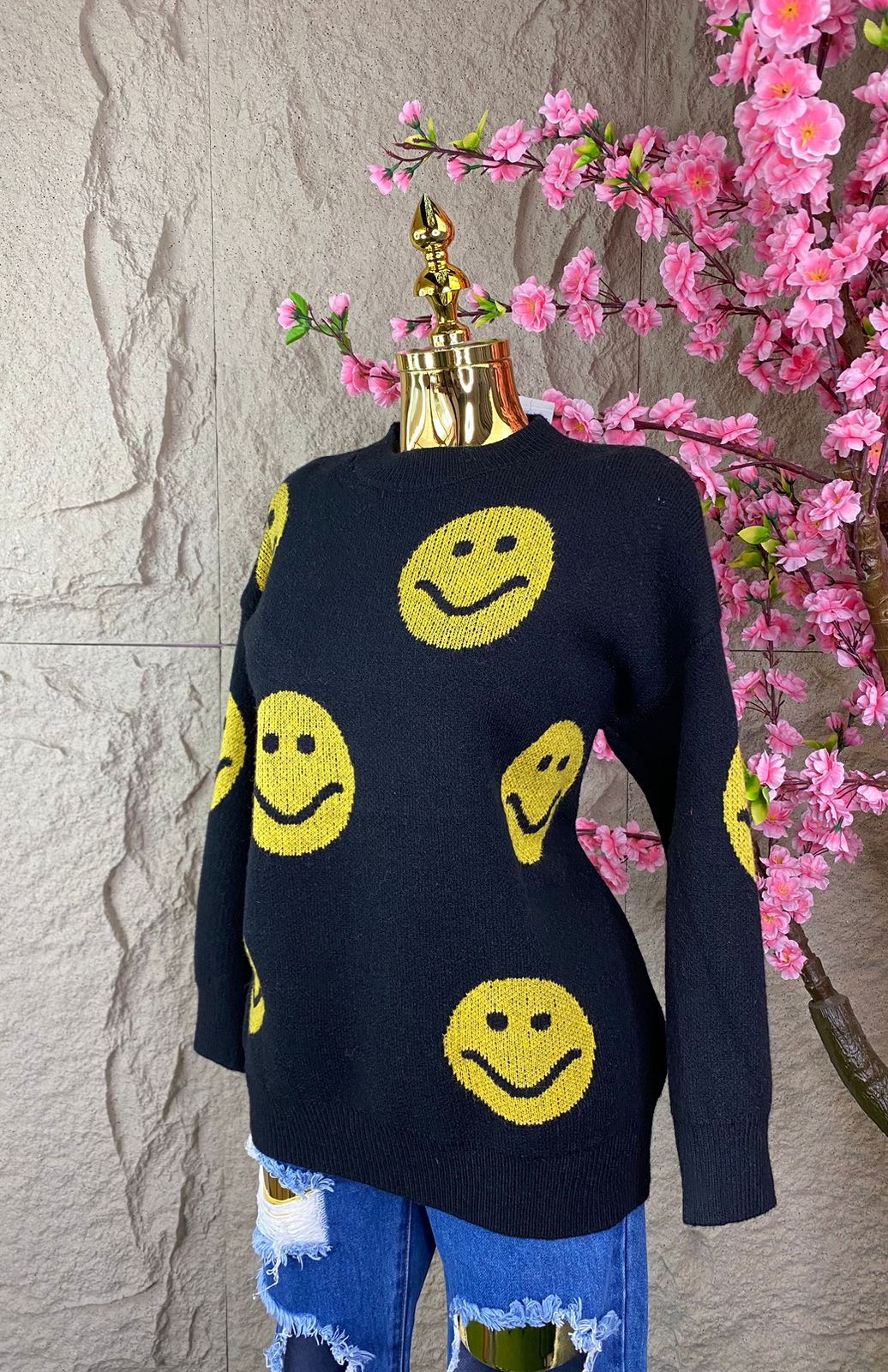 SWEATER EMOJI NEGRO