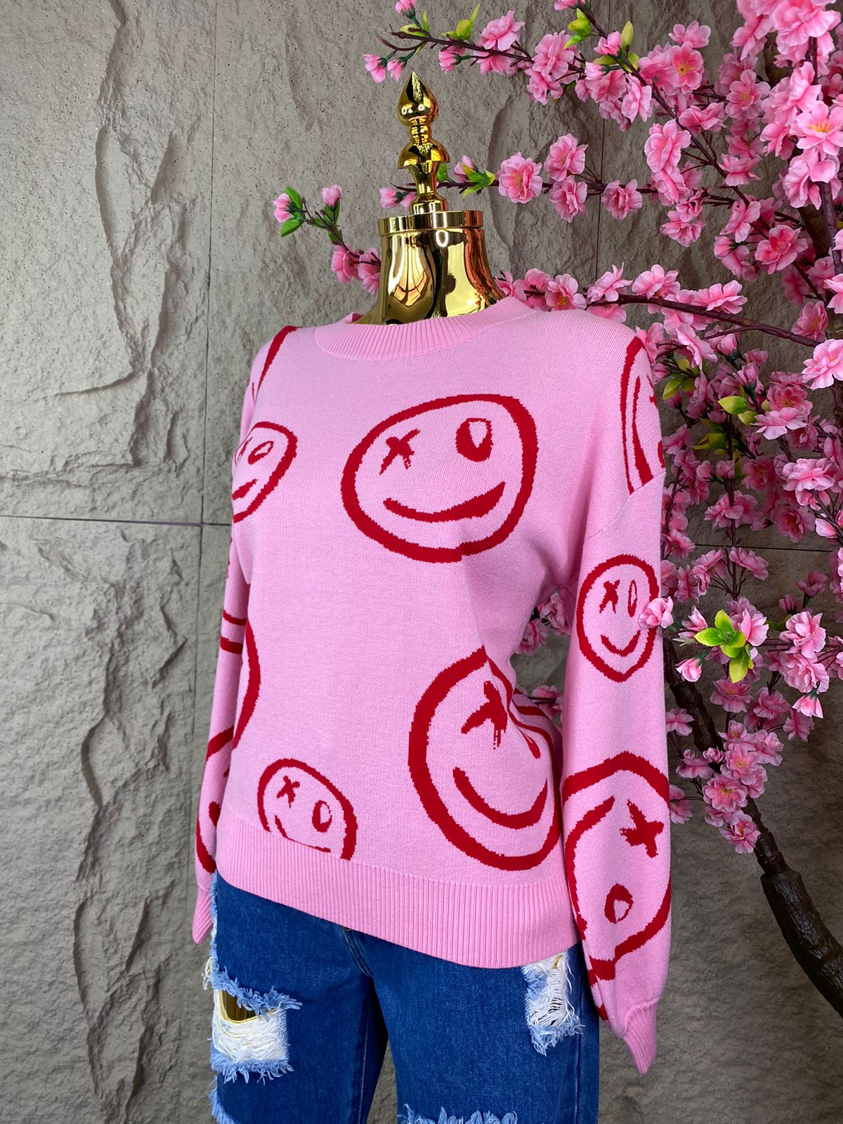 SWEATER DE PUNTO CARITAS ROSA
