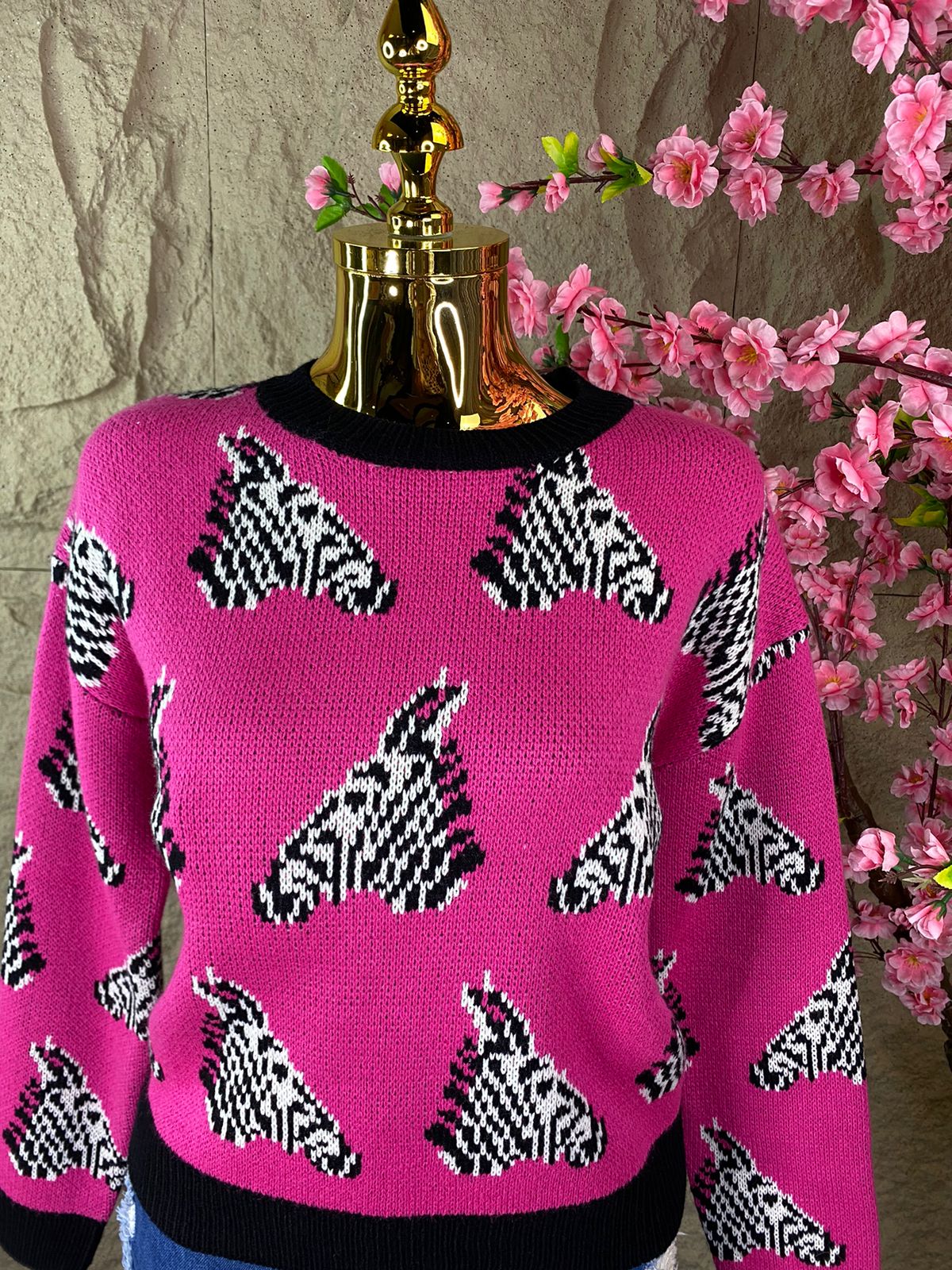 SWEATER CABEZA DE CEBRA FIUSHA
